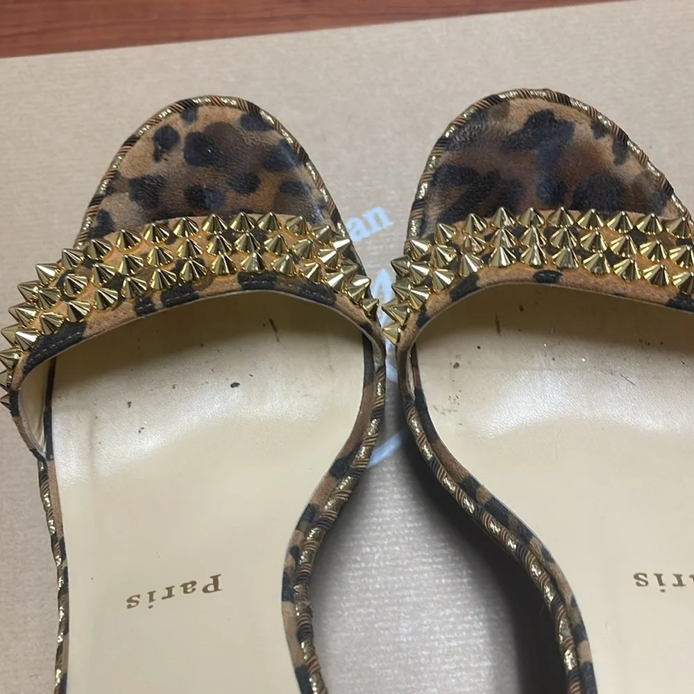 Christian Louboutin Mad Monica leopard wedge size 10 - Picture 9 of 13